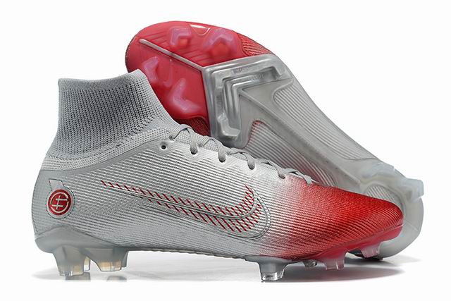 Nike Mercurial Superfly 8 Elite FG Grey Red Size39-45 -5